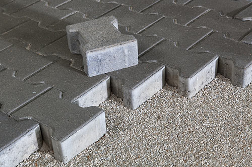 bloc pour pavage de pavé uni