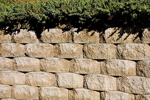 muret pavé uni