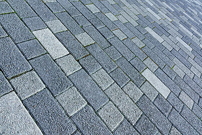 pavé uni gris